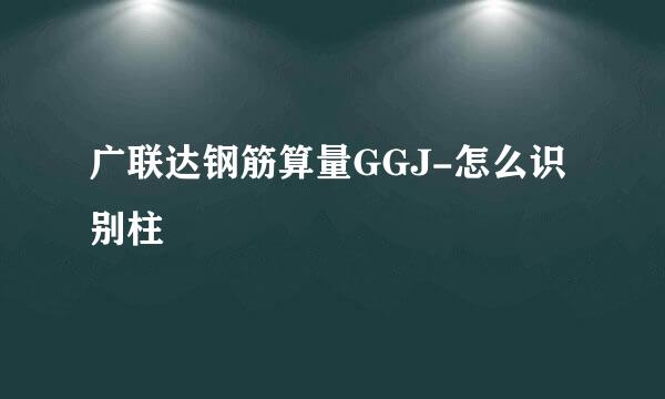 广联达钢筋算量GGJ-怎么识别柱
